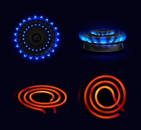 bếp gas so vối bếp điện từ